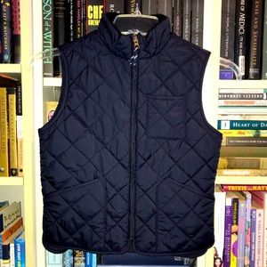 J Crew Crewcuts Navy Blue Quilted Vest